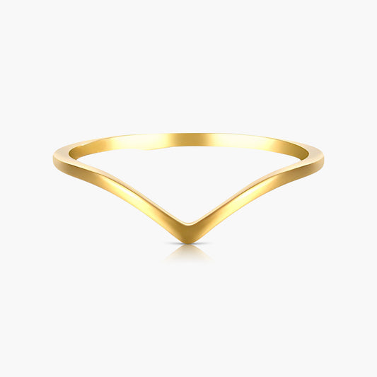 Gold Chevron Ring